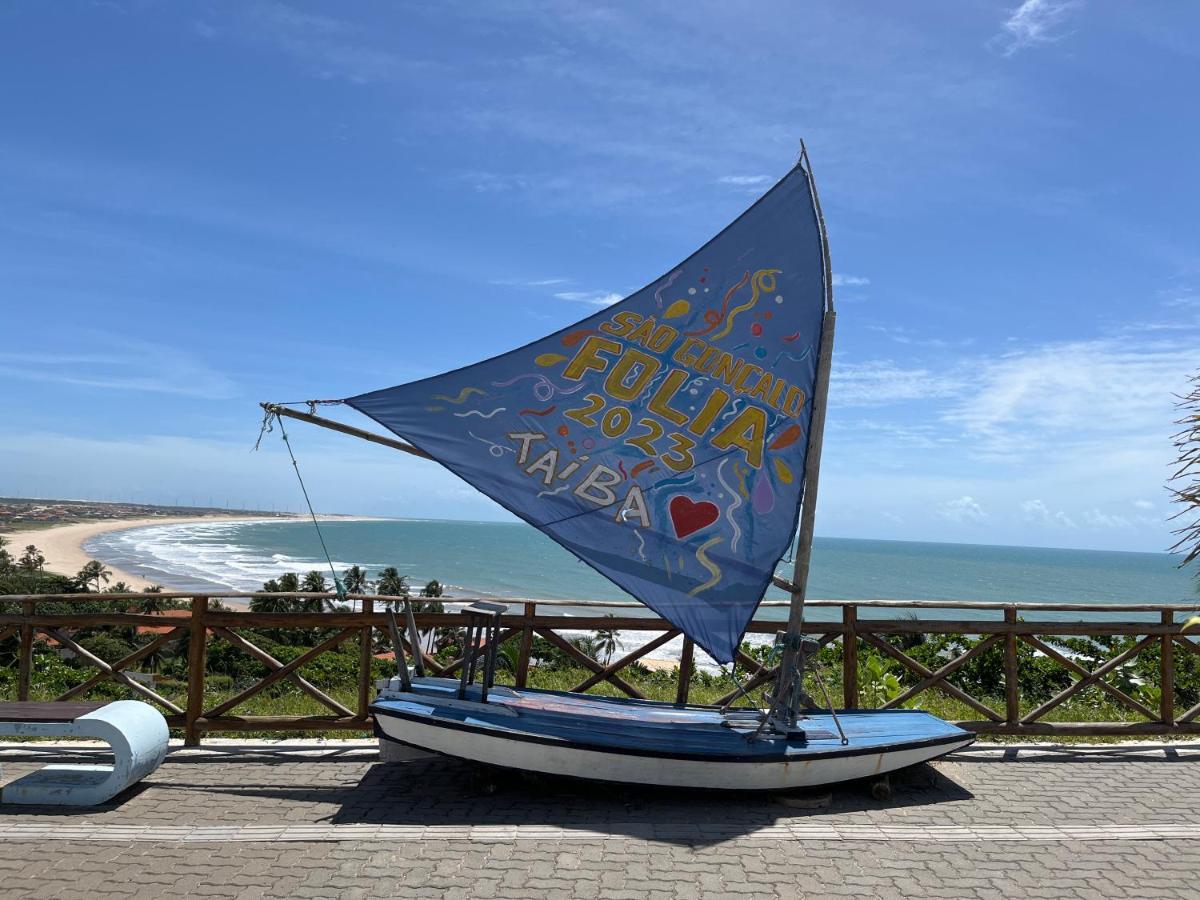 Flat Praia Da Taiba - Com Vista Mar Exterior foto
